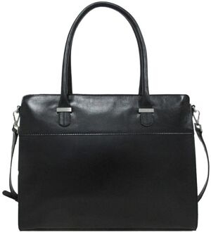 Claudio Ferrici Classico Businessbag Black 18038 Zwart