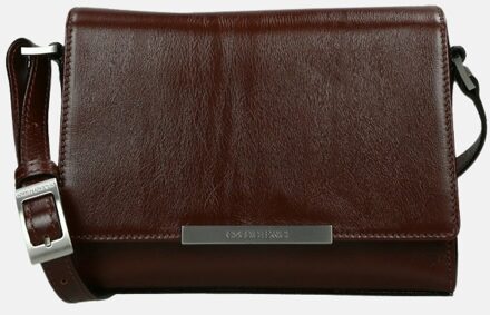 Claudio Ferrici Classico crossbody tas S brown