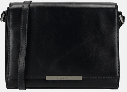 Claudio Ferrici Classico Fold-Over Schoudertas Navy 18004 Blauw