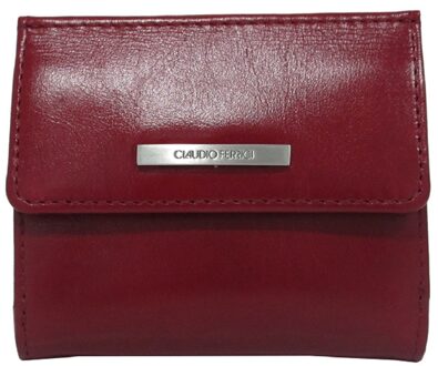 Claudio Ferrici Classico Wallet red Dames portemonnee Rood - H 9 x B 10 x D 2