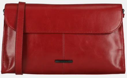 Claudio Ferrici crossbody tas red Rood