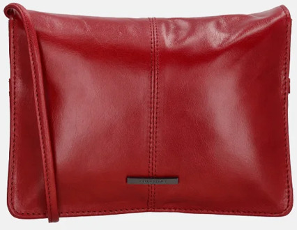 Claudio Ferrici Pelle Vecchia crossbody tas red Rood - No Size