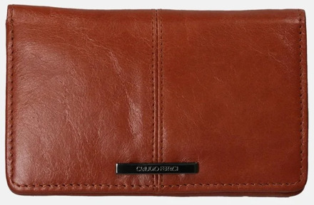 Claudio Ferrici Pelle Vecchia portemonnee brick Rood