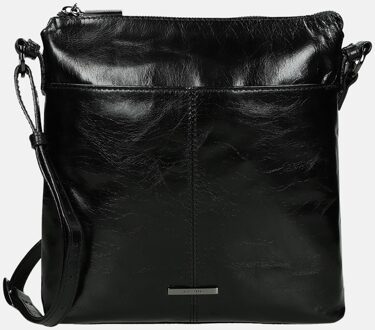 Claudio Ferrici Pelle Vecchia Schoudertas Black 22043 Zwart