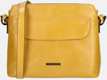 Claudio Ferrici Pelle Vecchia schoudertas sunflower Geel