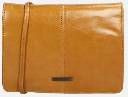 Claudio Ferrici Pelle Vechia crossbody tas sunflower Geel