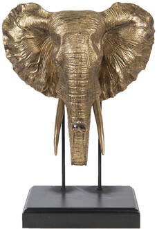 Clayre & Eef Beeld Olifant 42x30x56 cm Goudkleurig Polyresin