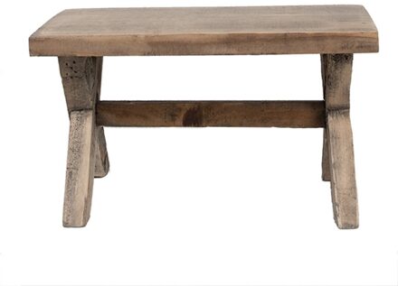 Clayre & Eef deco tafeltje 24x13x14cm bruin