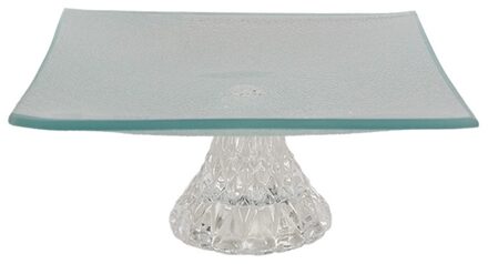 Clayre & Eef Decoratie schaal 15x15x7cm transparant