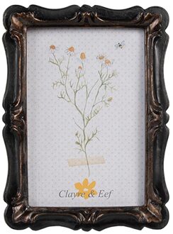 Clayre & Eef Fotolijst 14x2x19cm 10x15cm bruin