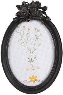 Clayre & Eef Fotolijst 14x3x21cm 10x15cm zwart