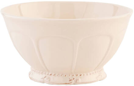 Clayre & Eef Kom - Ø 14*7 Cm - Creme - Keramiek - Rond - Clayre & Eef - 6ce0260