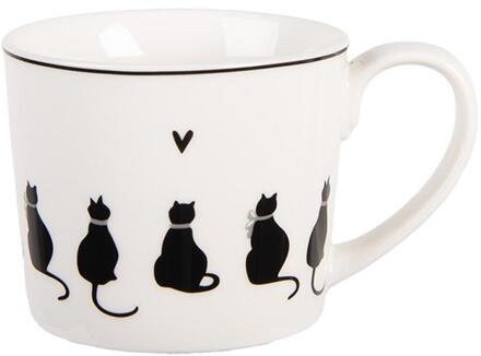 Clayre & Eef Mok 12x8x7cm 275ml wit