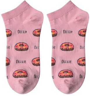 Clayre & Eef Sokken donut roze mt 36-41