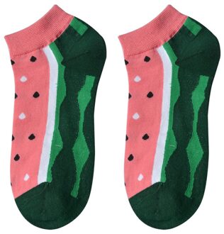 Clayre & Eef Sokken watermeloen mt 36-41 multi