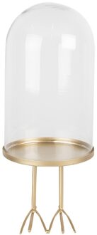 Clayre & Eef Stolp op pootjes Ø13x30cm transparant