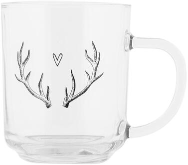 Clayre & Eef Theeglas 11x8x9cm 200ml transparant