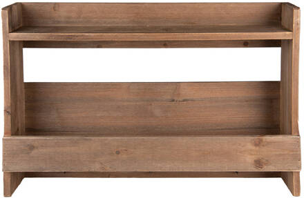 Clayre & Eef Wandrek 60x12x42 cm Bruin Hout Muurrek