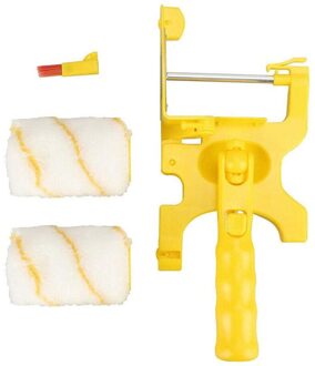 Clean-Cut Verf Edger Roller Borstel Professionele Edger Met 2-Pack Vervanging Rollen, 2-Pack Borstels Voor Kamer Muur Plafond licht grijs