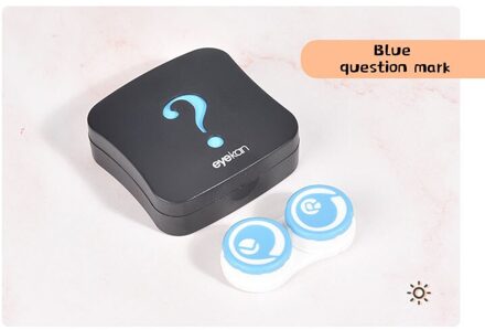 Cleaning contact lens storage box electric cleaner cartoon pattern blauw