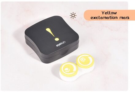 Cleaning contact lens storage box electric cleaner cartoon pattern geel
