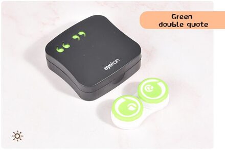 Cleaning contact lens storage box electric cleaner cartoon pattern groen
