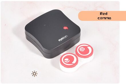 Cleaning contact lens storage box electric cleaner cartoon pattern rood