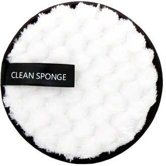 Cleaning Pads Tool Doekjes Make-Up Remover Pads Katoen Herbruikbare Microfiber Make Up Verwijderen Spons Katoen wit