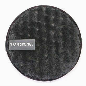 Cleaning Pads Tool Doekjes Make-Up Remover Pads Katoen Herbruikbare Microfiber Make Up Verwijderen Spons Katoen zwart