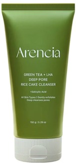 Cleanser Arencia Green Tea + LHA Deep Pore Rice Cake Cleanser 150 g