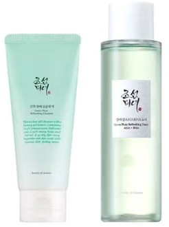 Cleanser Beauty of Joseon Green Plum Refreshing Cleanser & Green Plum Refreshing Toner AHA + BHA 100 ml + 150 ml