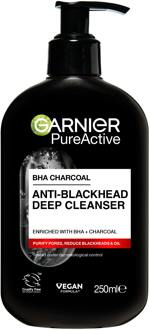 Cleanser Garnier PureActive BHA Charcoal Anti-Blackhead Deep Cleanser For Impure Skin 250 ml