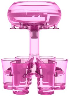 Clear 6 Borrelglas Dispenser Pmma Liquor Schenker Party Quick Shot Drink Dispenser Voor Een Leuke Bar Party of Drinken Games wijn reeks