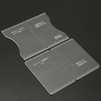 Clear Acryl Ambacht Patroon Template Stencil Set Tool Voor Lederen Portemonnee Tas Billfold Handgemaakte Craft DIY Tool Accessoires Mayitr