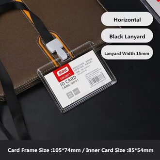 Clear Acryl Materiaal Hard Plastic Id Badge Werkkaart Case Houder Business Credit Kaarthouder Stijve Id Badge Protector 6