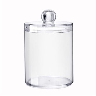 Clear Acryl Opslag Houder Doos Transparant Wattenstaafjes Stick Cosmetische Make-Up Organizer Case Opslag Accessoires