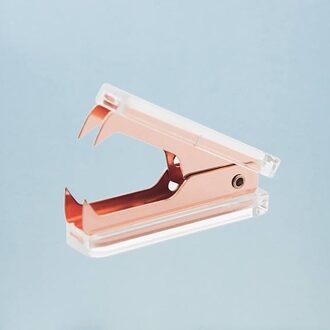 Clear Acryl Rose Gold Nietje Remover Kantoor School Bureau Accessoires