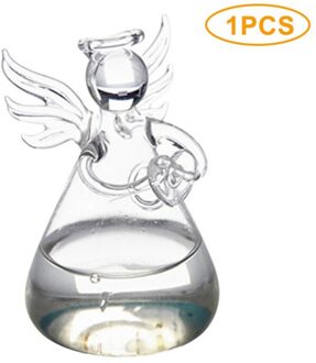Clear Angel Wishing Glas Opknoping Vaas Fles Grystal Angel Opknoping Glazen Vaas Planter Terrarium Container Pot Home Decor Tool S1