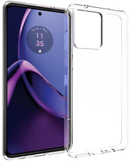 Clear Backcover Motorola Moto G84 Telefoonhoesje Transparant