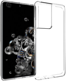 Clear Backcover Samsung Galaxy S21 Ultra Telefoonhoesje Transparant