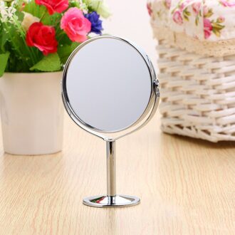 Clear Beauty Make-Up Cosmetische Dubbelzijdig Normale Make-Up Spiegel Stand Vergrootglas Spiegel Ovale/Ronde Vorm Spiegel 01 ronde