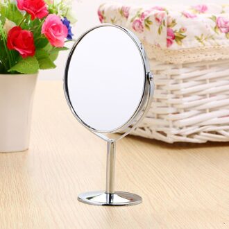 Clear Beauty Make-Up Cosmetische Dubbelzijdig Normale Make-Up Spiegel Stand Vergrootglas Spiegel Ovale/Ronde Vorm Spiegel 02 ovaal
