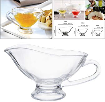 Clear Biefstuk Jus Saus Boot Steak Sap Container Restaurant Tool 250ml