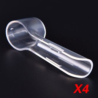 Clear Borstel Cover Herbruikbare Tandenborstelhouder Elektrische Tandenborstel Opbergdoos Case 4stk