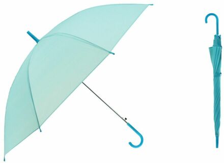 Clear Bubble Dull Poolse Paraplu Mode Transparante Koepel Vorm Zien Winddicht Outdoor Paraplu lucht blauw