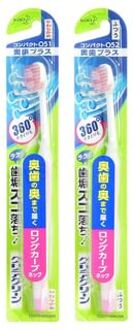 Clear Clean Back Tooth Plus Compact Toothbrush 1 pc - Random Color - Normal