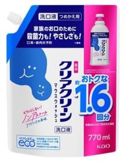 Clear Clean Mouthwash Soft Mint - 770ml Refill