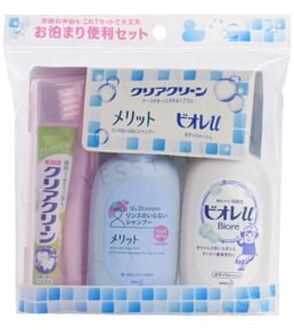 Clear Clean Travel Oral & Bath Care Set 4 pcs
