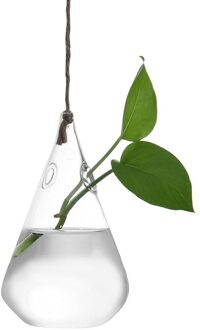 Clear Creatieve Opknoping Glazen Bal Vaas Bloem Plant Pot Terrarium Container Home Office Decor Opknoping Glazen Vaas SEC88