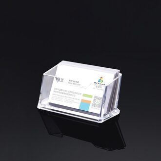 Clear Desk Plank Opbergbox Display Stand Acryl Plastic Desktop Visitekaarthouder 1/2/3 Slots 1 slot